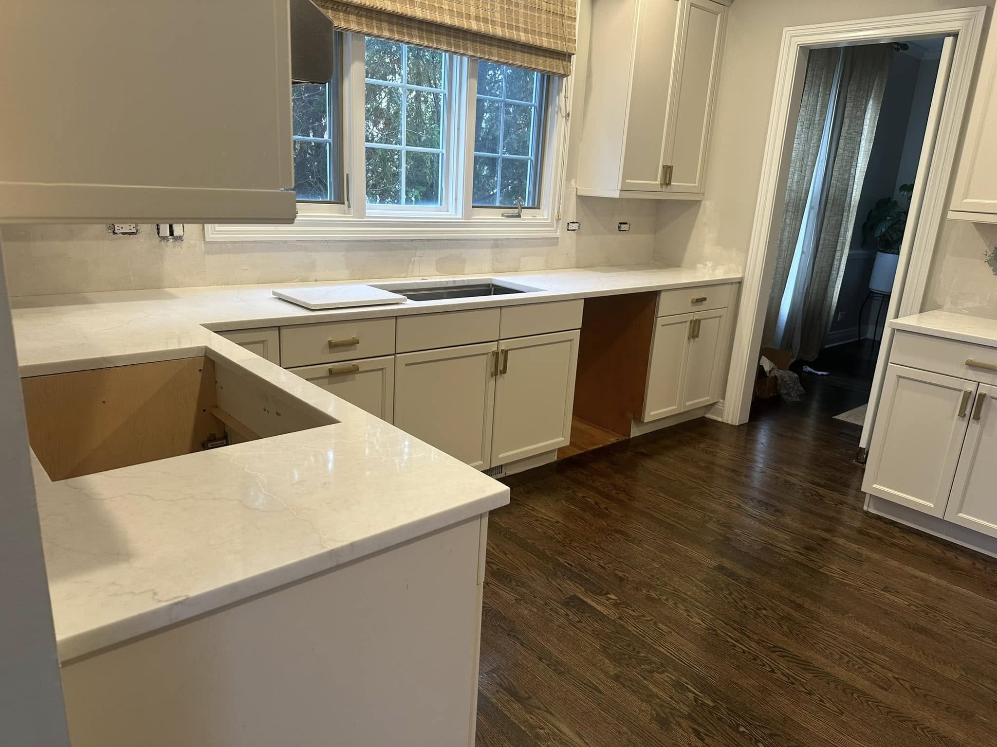 White Quartz Kitchen